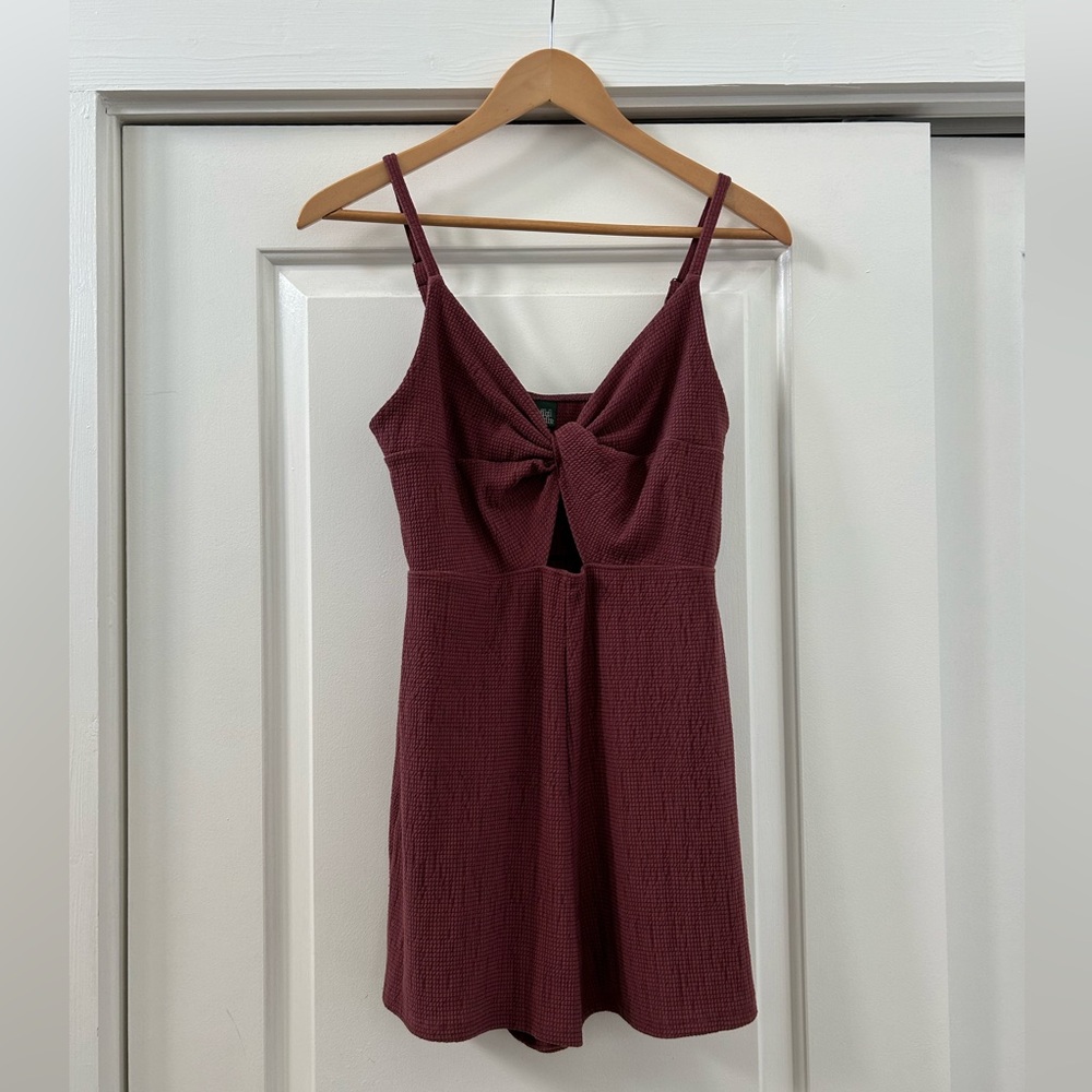 Wild Fable Romper with Cut Out Maroon - Size Small